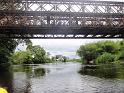 P3 Lodja's Bayley bridge seen from the river. So far so good but the kayak is unstable because of all the weight on top.